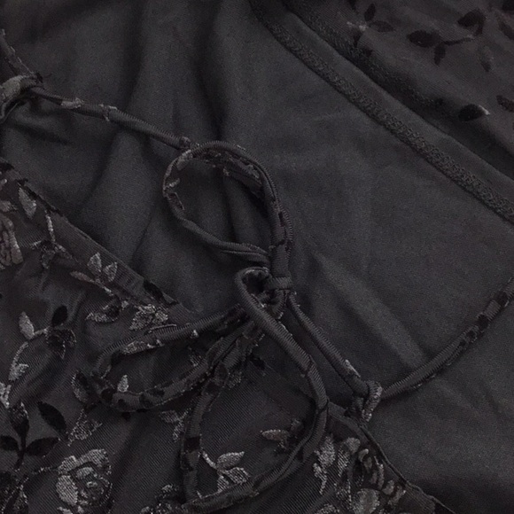 Rewind Sleeveless Crushed Velvet Black Dress Plus Size 1X NWT - Picture 5 of 8